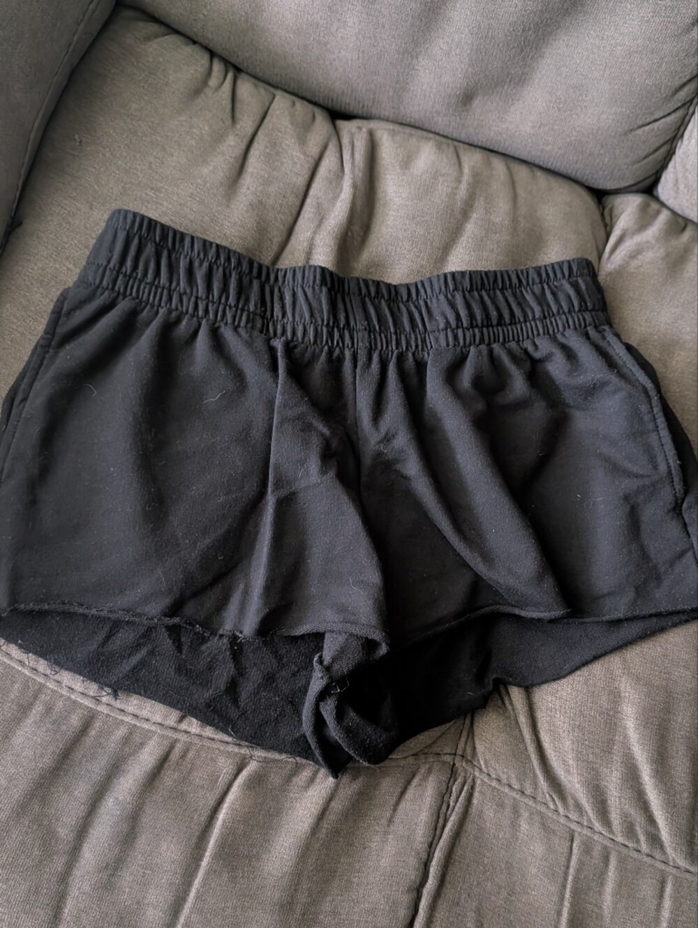 wild fable Black Athletic Elastic-Waist Shorts